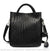 Sac Cuir Femme Main Chic - modèle Noir / 30x15x32cm - Sac Roche ™