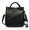 Sac Cuir Femme Main Chic Noir / 30X15X32Cm À