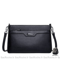 Sac Cuir Femme Noir Besace - Sac Roche ™