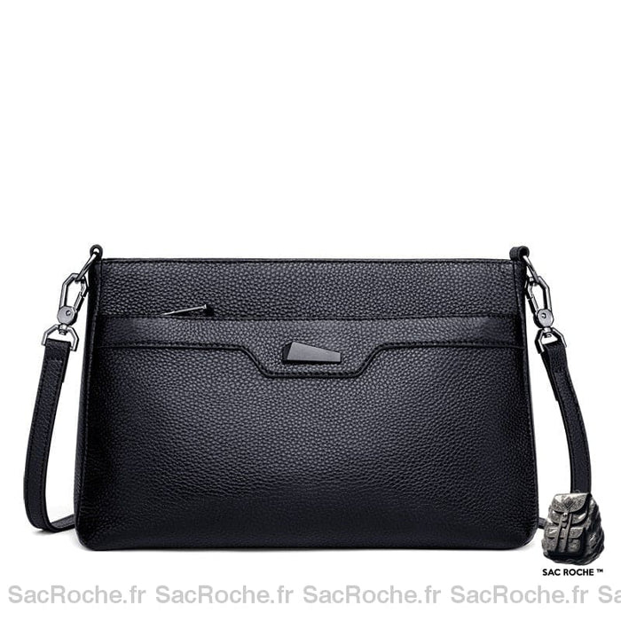 Sac Cuir Femme Noir Besace
