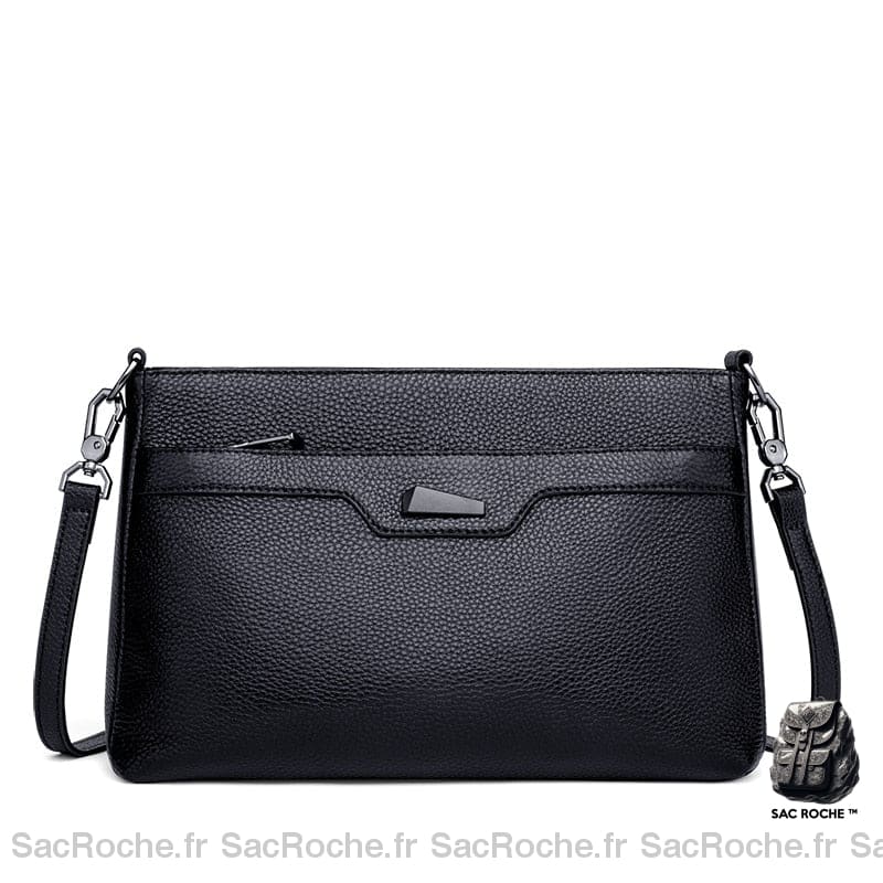 Sac Cuir Femme Noir Besace