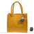 Sac Cuir Femme Shopping Main - modèle Jaune / 29x26.5x10.5cm - Sac Roche ™