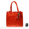 Sac Cuir Femme Shopping Main Orange / 29X26.5X10.5Cm À