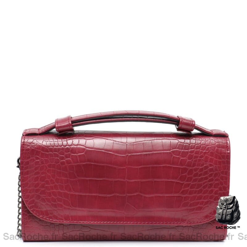 Sac Cuir Luxe Femme Bordeaux / 23.5 X 12.5 5Cm À Main Femme