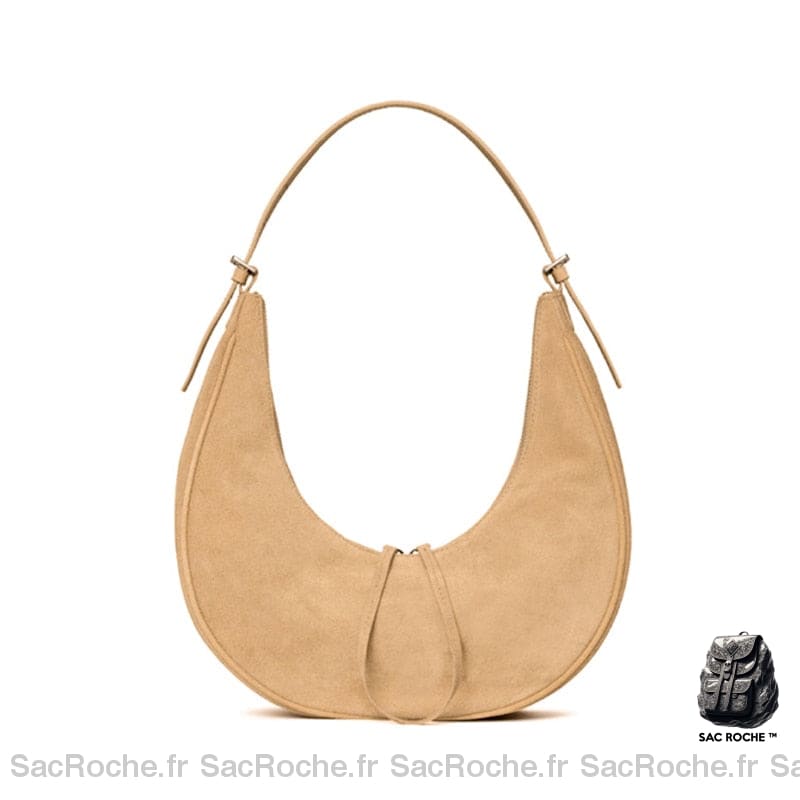 Sac Daim Femme Beige À Main