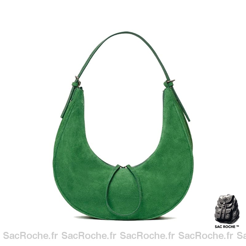 Sac Daim Femme Vert À Main