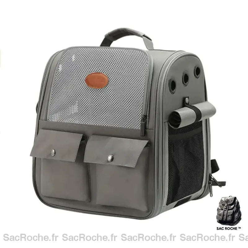 Sac De Transport Chat 10Kg Gris Sac À Dos