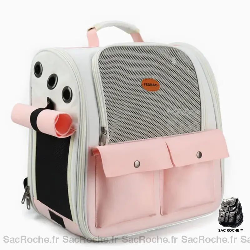Sac De Transport Chat 10Kg Rose Sac À Dos
