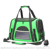 Sac de transport chat confortable - modèle Vert - Sac Roche ™