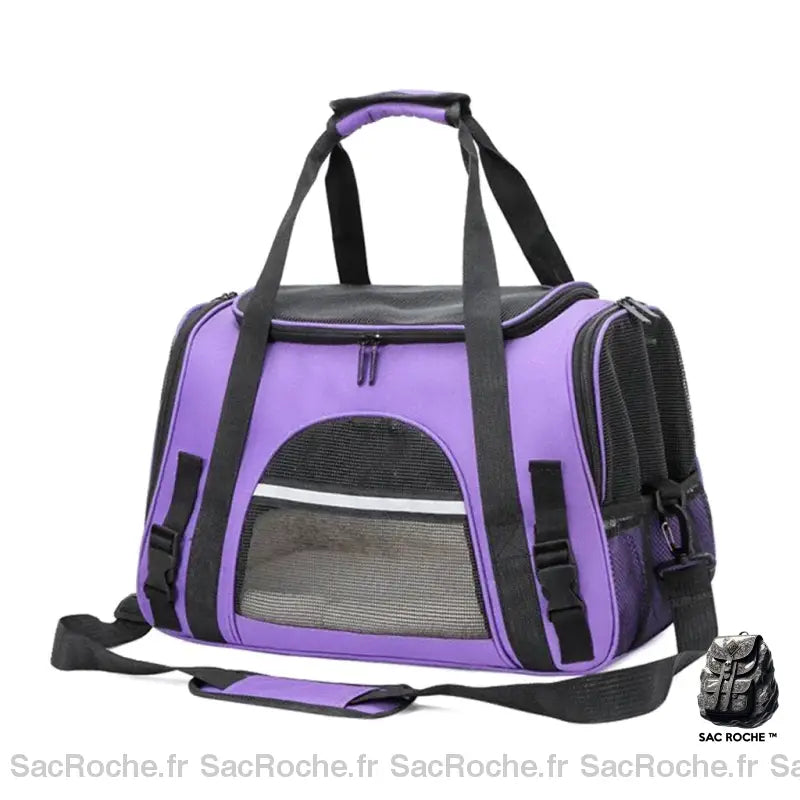 Sac De Transport Chat Confortable Violet Sac À Dos