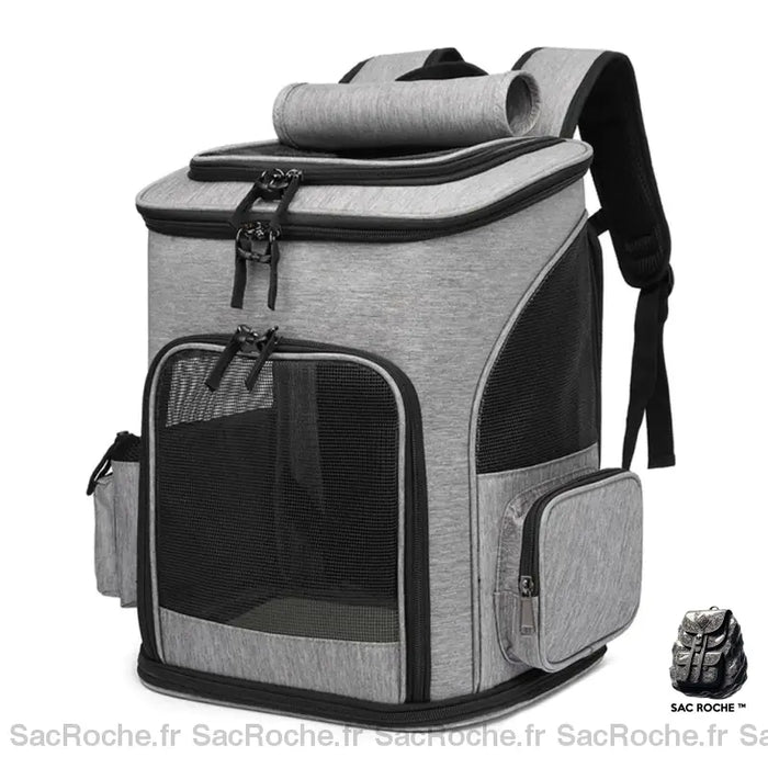 Sac De Transport Extensible Chat Gris Sac À Dos