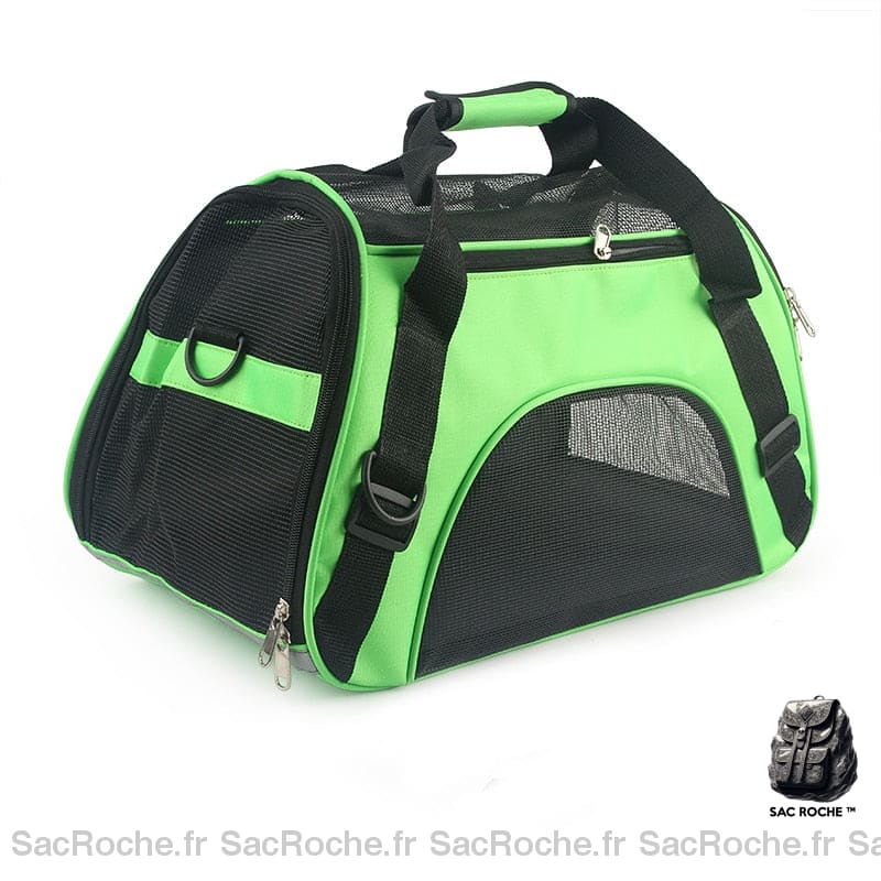 Sac à main de transport pour animaux de compagnie - Vert, L - Chien Chat