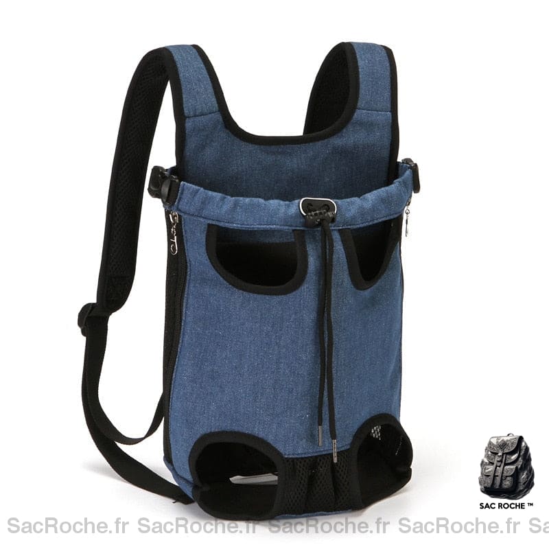 Sac de transport pour animaux de compagnie (torse ou dos) - Bleu, XL - Chien Chat