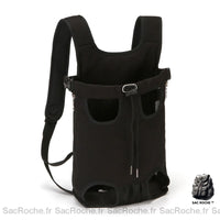 Sac de transport pour animaux: torse ou dos - modèle Noir / M - Sac Roche ™