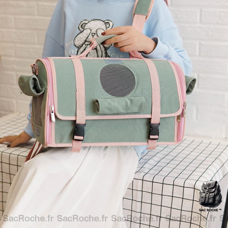 Sac De Transport Respirant Pour Animaux À Dos