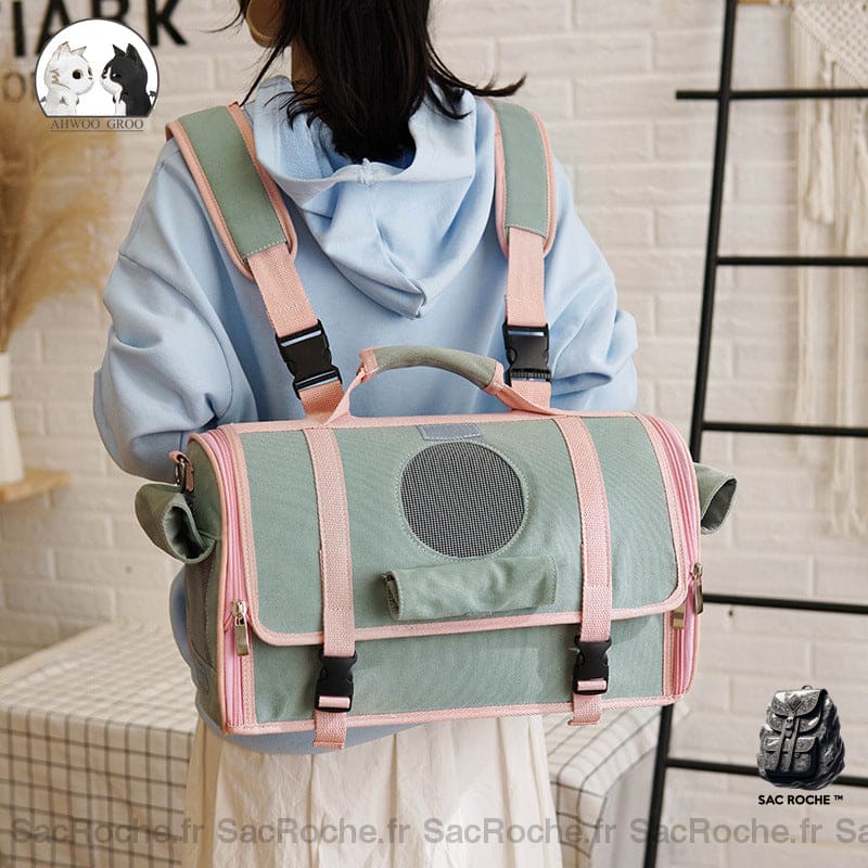 Sac De Transport Respirant Pour Animaux À Dos