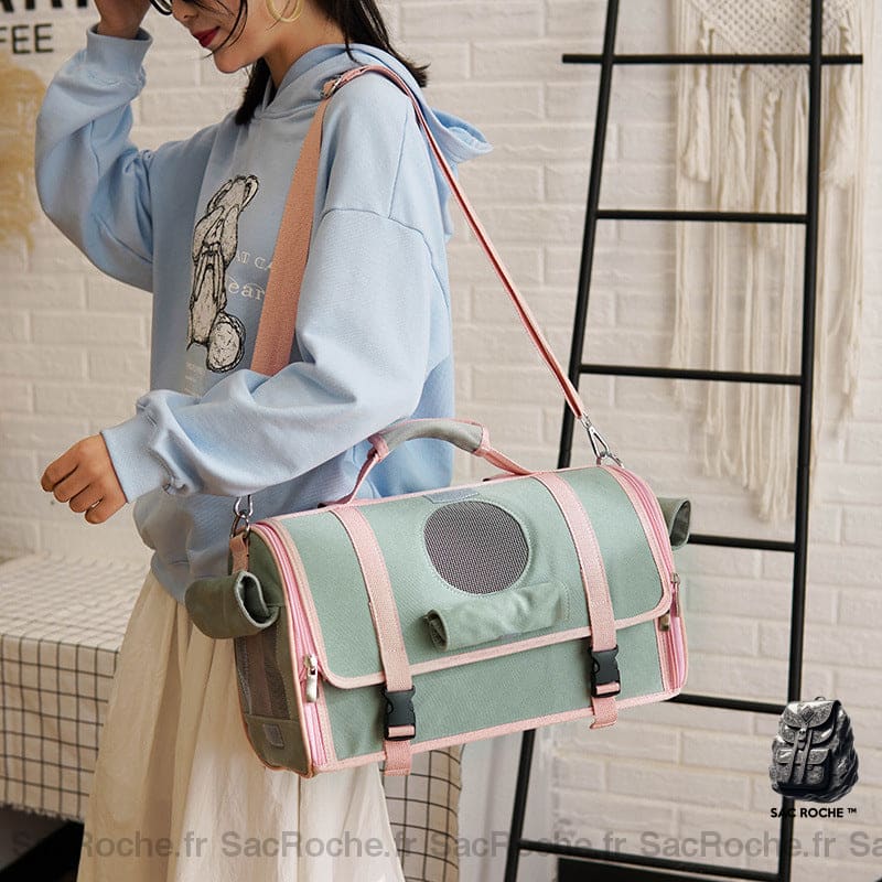 Sac De Transport Respirant Pour Animaux À Dos
