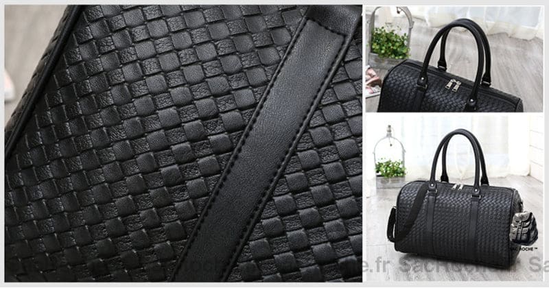 Sac De Voyage Imperméable Cuir-Look À Dos Homme