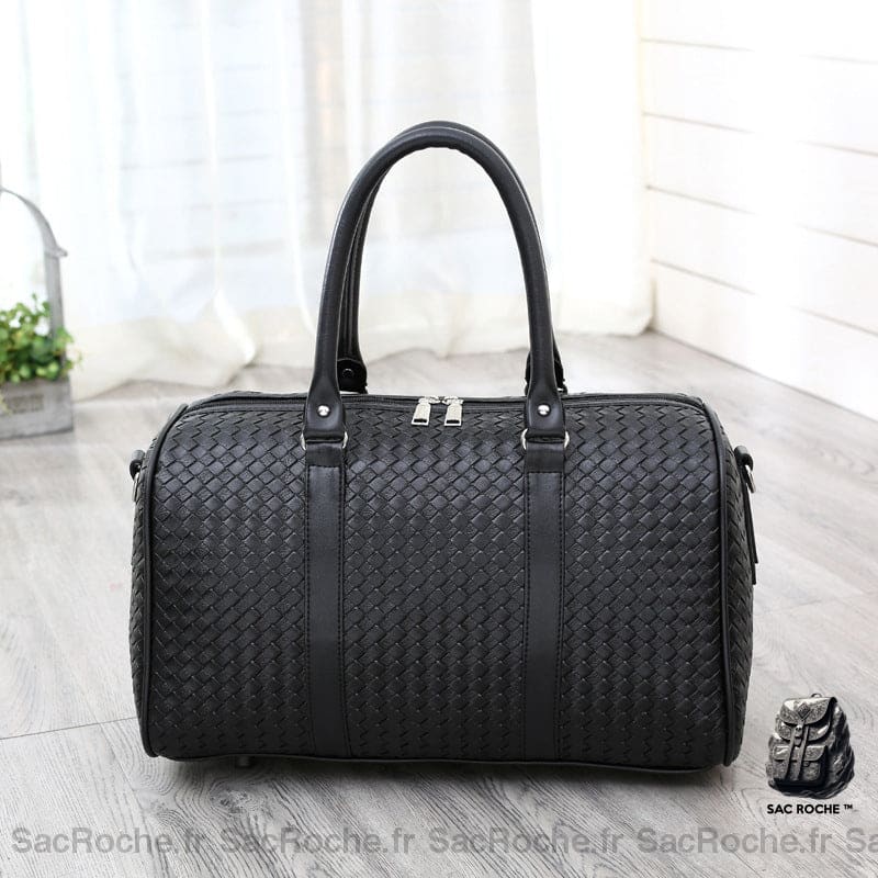 Sac De Voyage Imperméable Cuir-Look À Dos Homme