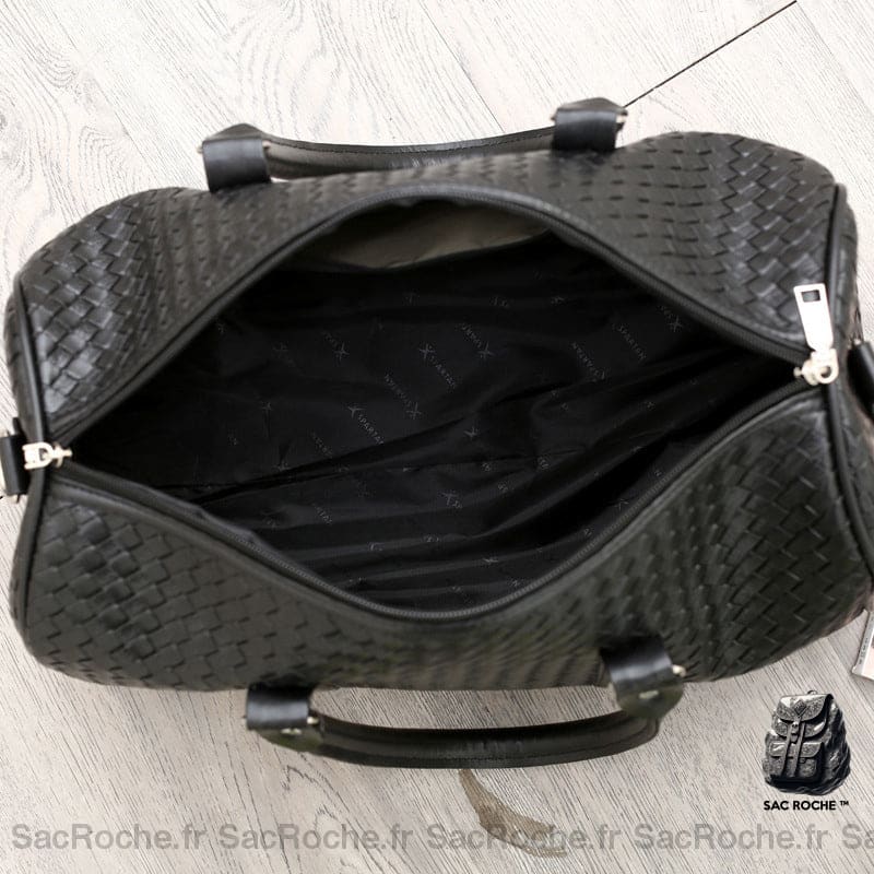 Sac De Voyage Imperméable Cuir-Look À Dos Homme