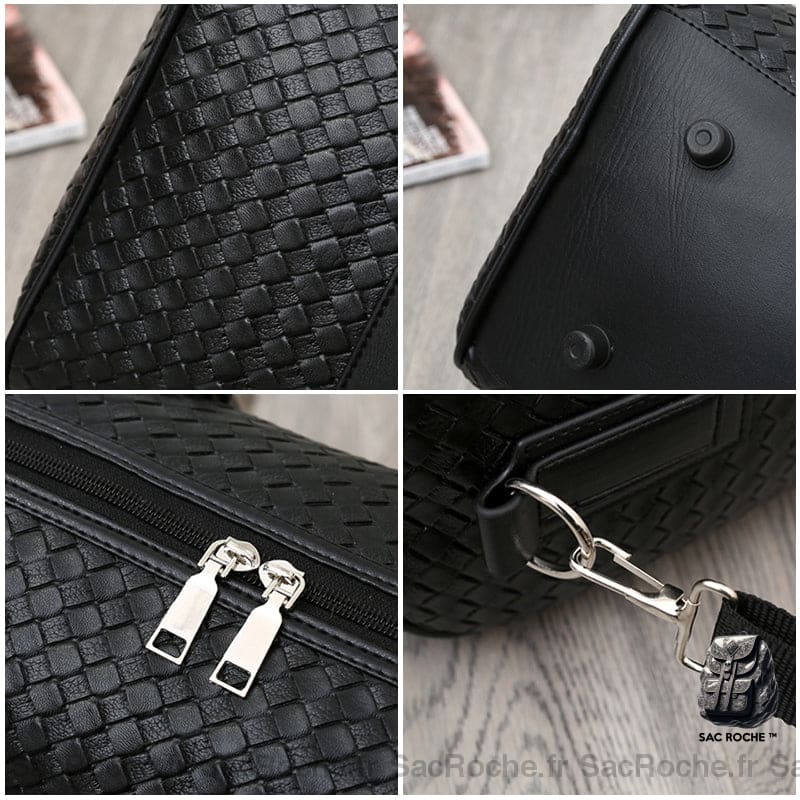 Sac De Voyage Imperméable Cuir-Look À Dos Homme