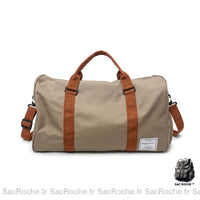 Sac de voyage marron bandoulière grande capacité - Sac Roche ™