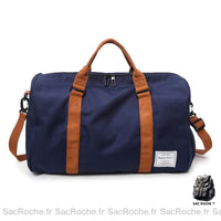 Sac de voyage marron bandoulière grande capacité - modèle Bleu - Sac Roche ™