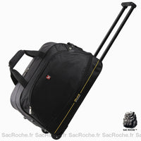 Sac De Voyage Roulettes Extensible 58L Noir Sacs Voyage