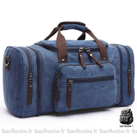 Sac de Voyage Toile Baroudeur Homme - modèle Bleu - Sac Roche ™