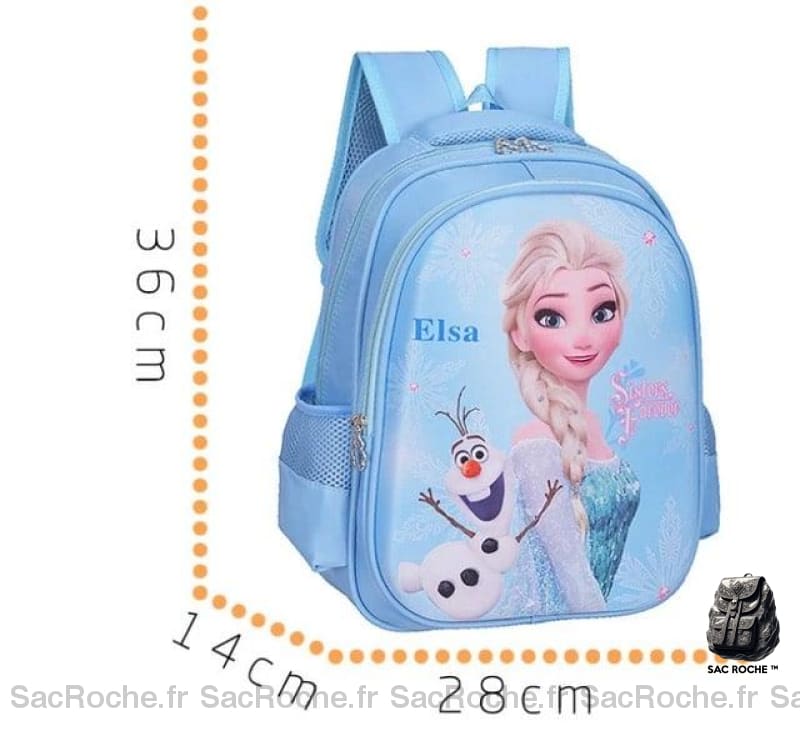 Sac Décole Disney Elsa Fille À Dos Enfant
