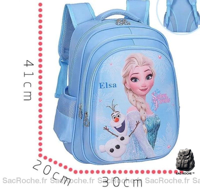Sac Décole Disney Elsa Fille À Dos Enfant