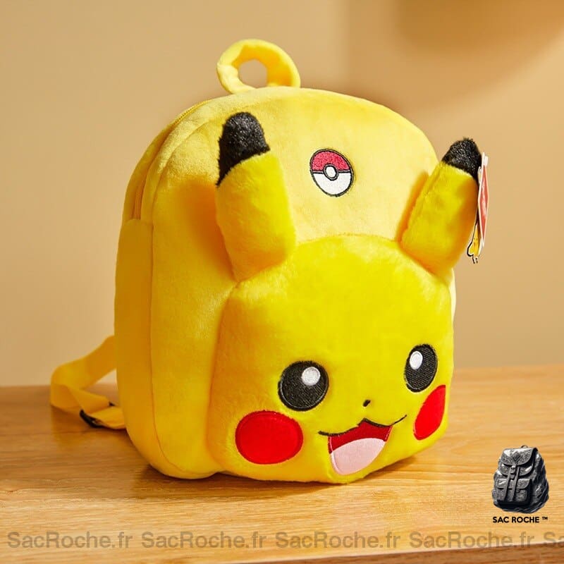 Sac Décole Pikachu Peluche À Dos Enfant