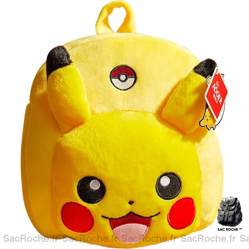 Sac Décole Pikachu Peluche À Dos Enfant