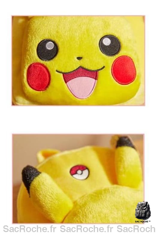 Sac Décole Pikachu Peluche À Dos Enfant
