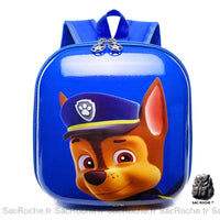Sac d'école rigide Pat'patrouille carré - modèle Bleu - Sac Roche ™