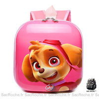 Sac d'école rigide Pat'patrouille carré - modèle Rose - Sac Roche ™