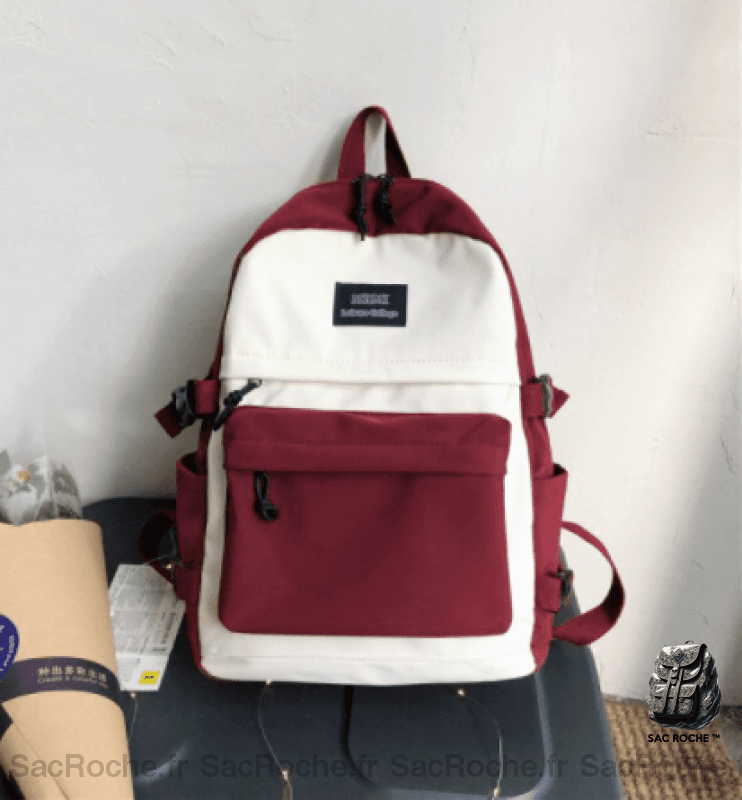 Sac à dos grande capacité pour adolescentes - Rouge - Sac à dos Sac à dos scolaire