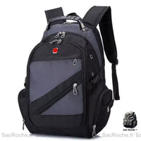 Sac Dos Ado Pratique Gris À