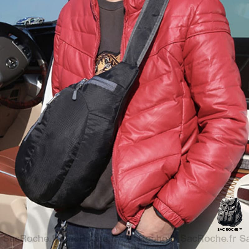 Sac Dos Bandoulière Cuir Élégant À Sport