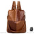 Sac dos berlingot vintage cuir synthétique - modèle Marron - Sac Roche ™