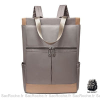 Sac dos cartable étanche praticité - modèle Gris - Sac Roche ™