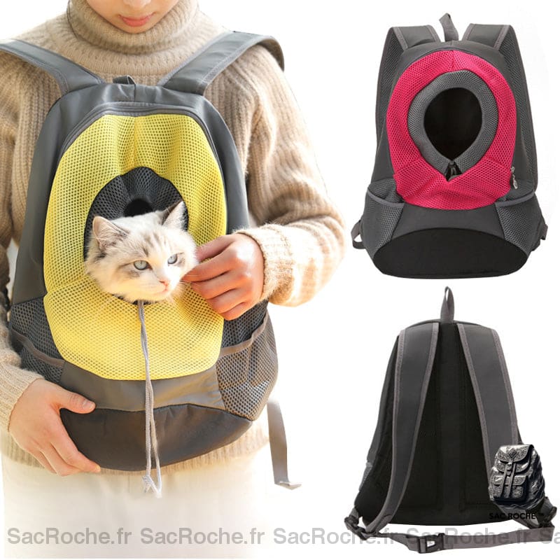 Sac Dos Chat Maille Respirante Trou À Animaux
