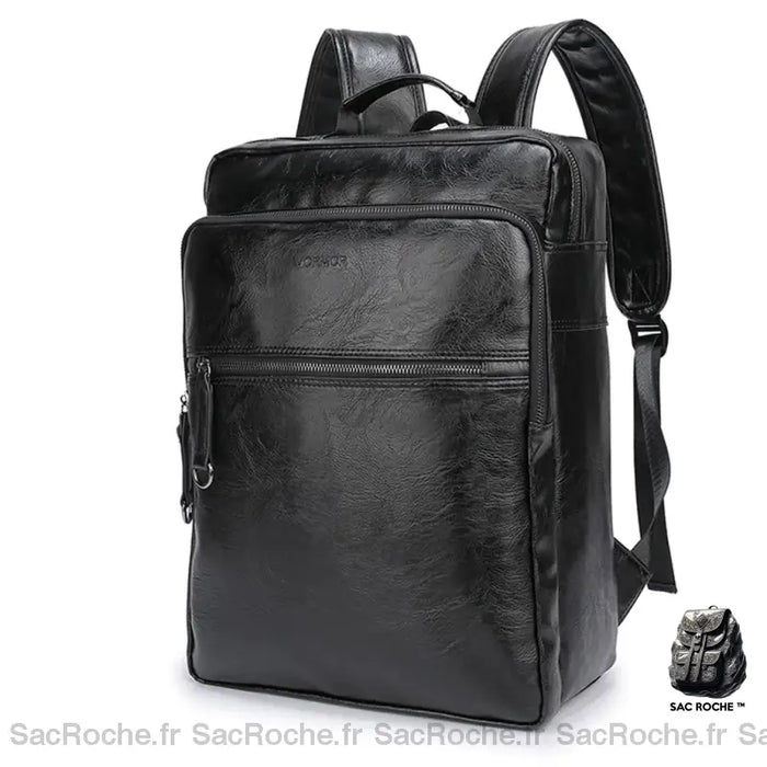 Sac Dos Cuir Homme Noir Sac À