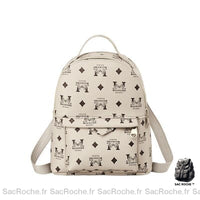 Sac Dos Cuir Luxe Femme - modèle Beige - Sac Roche ™