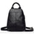 Sac dos cuir souple bicolore femme - modèle Noir - Sac Roche ™