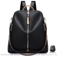 Sac Dos Cuir Véritable Femme Noir Petit À