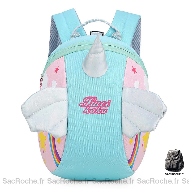 Sac à dos enfant forme licorne - Bleu - Sac à dos Sac