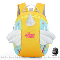 Sac dos enfant licorne - modèle Jaune - Sac Roche ™