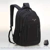 Sac dos ergonomique grande capacité noir - Sac Roche ™