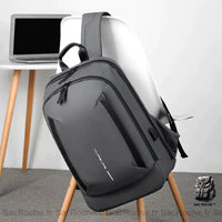 Sac dos étudiant stylé - modèle Gris - Sac Roche ™